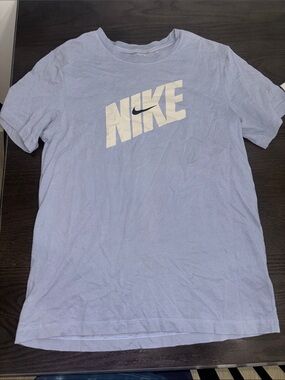 Nike Light Blue Short Sleeve Logo Tee